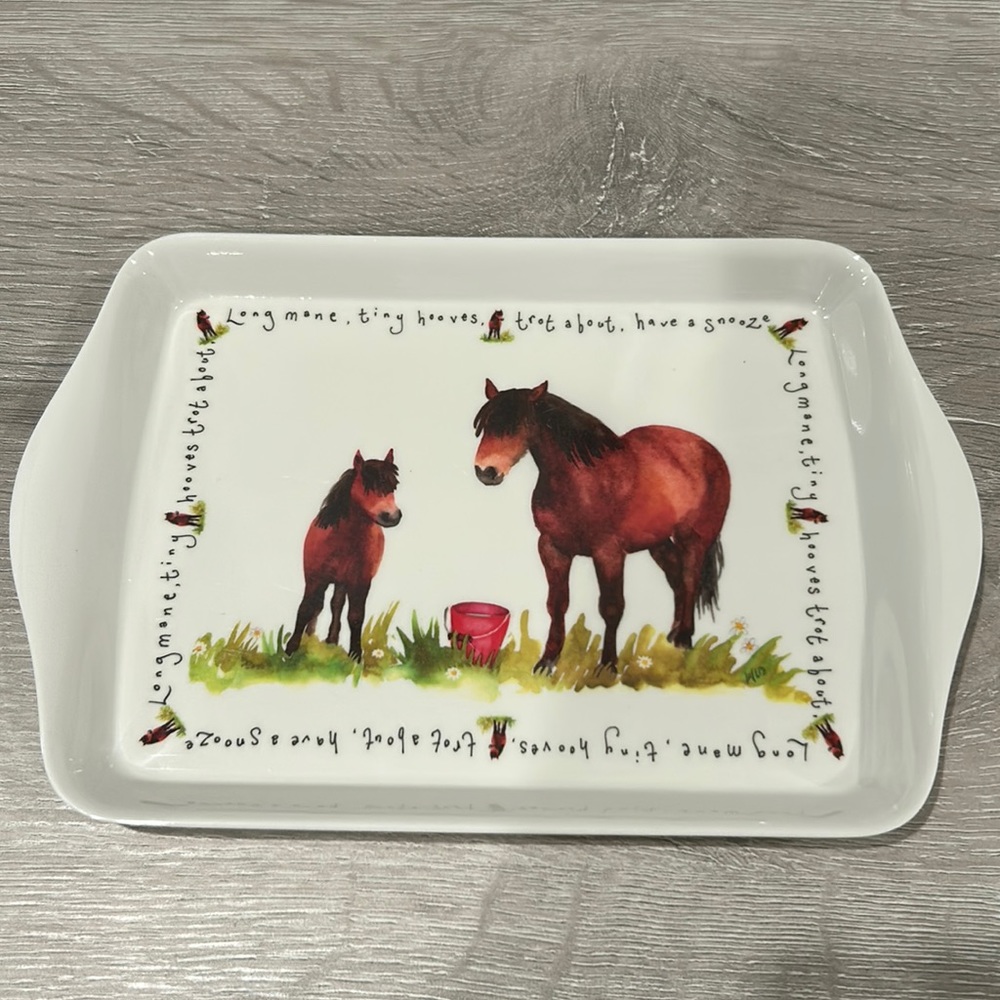 Mini Tray with Horses